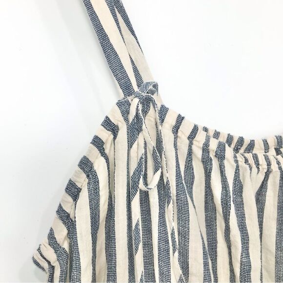 Universal Thread Blue White Striped Nautical Beach Cotton Tank Top - Picture 4 of 11